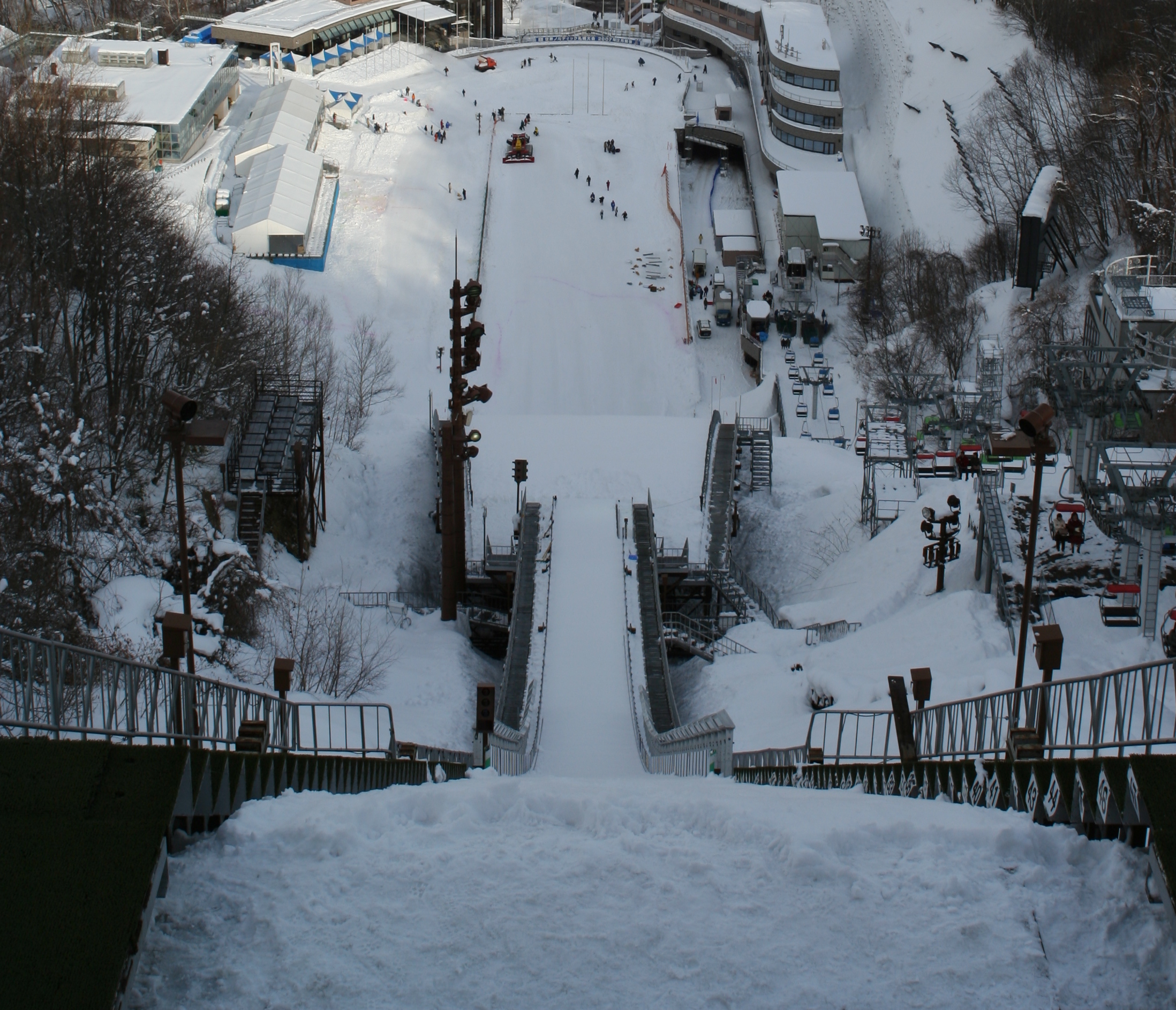 大倉山跳台滑雪場全景