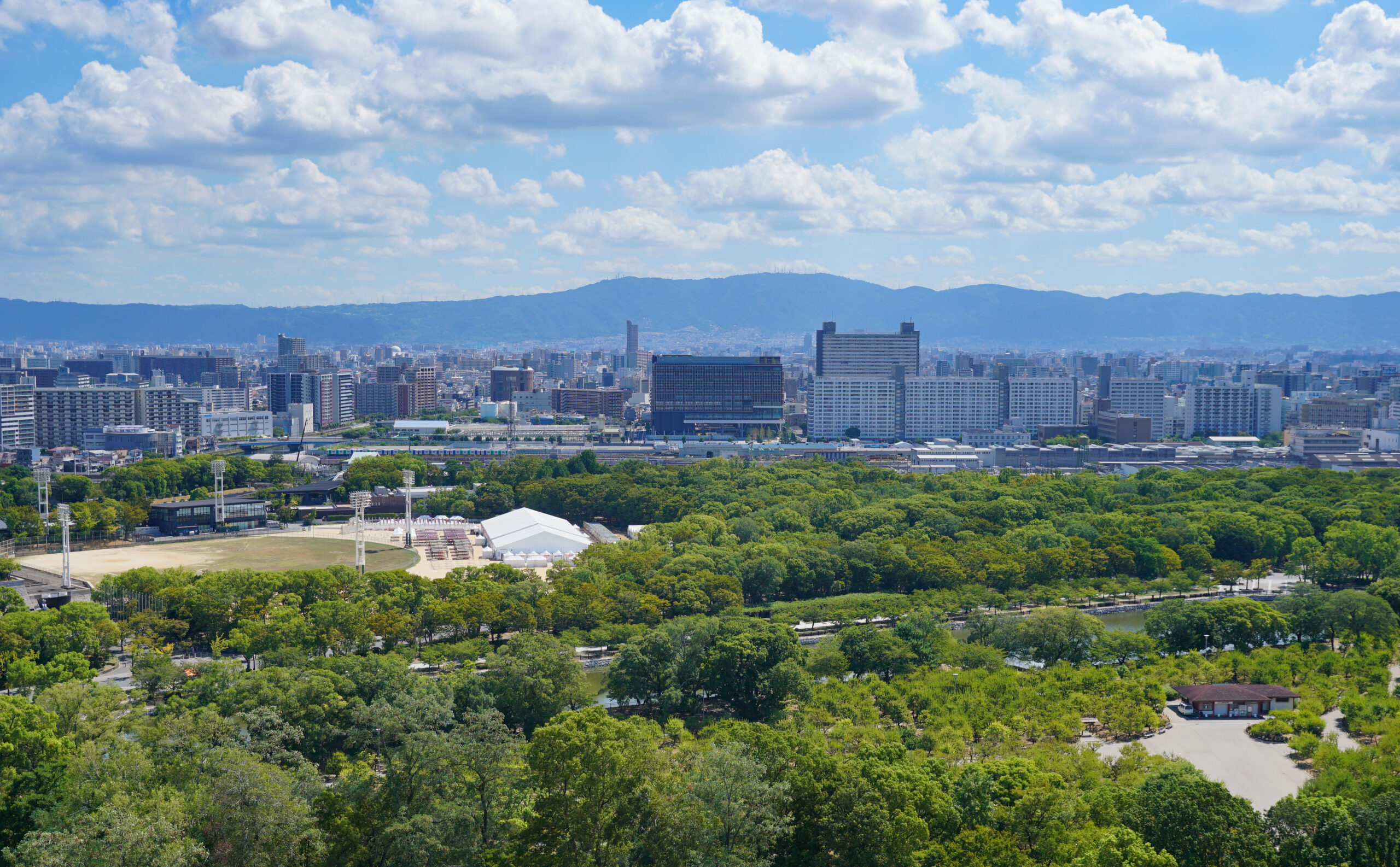 大阪城天守閣東側景觀