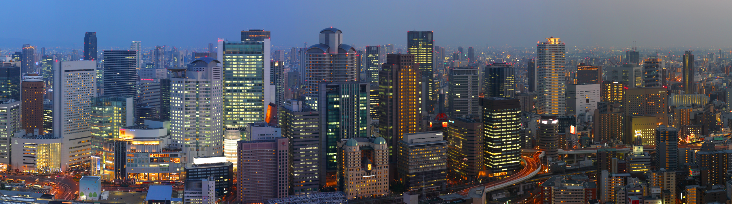 大阪夜景,梅田天際線