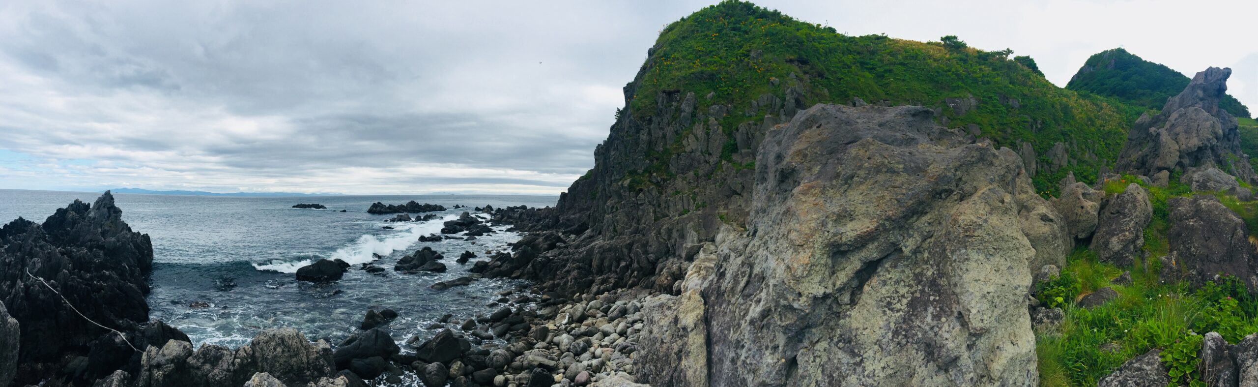 日本北海道函館市立待町海岸：陸地盡頭，海洋起點