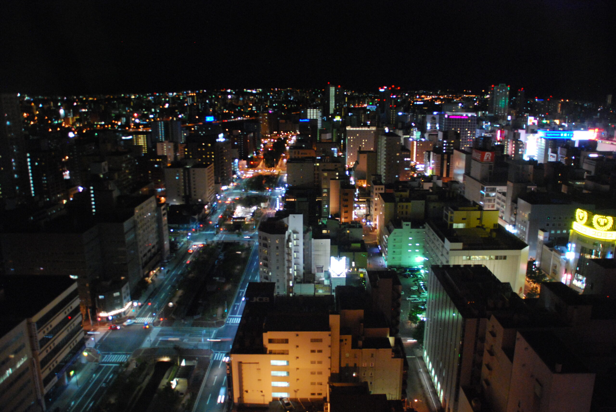 電視塔夜景札幌ススキノ