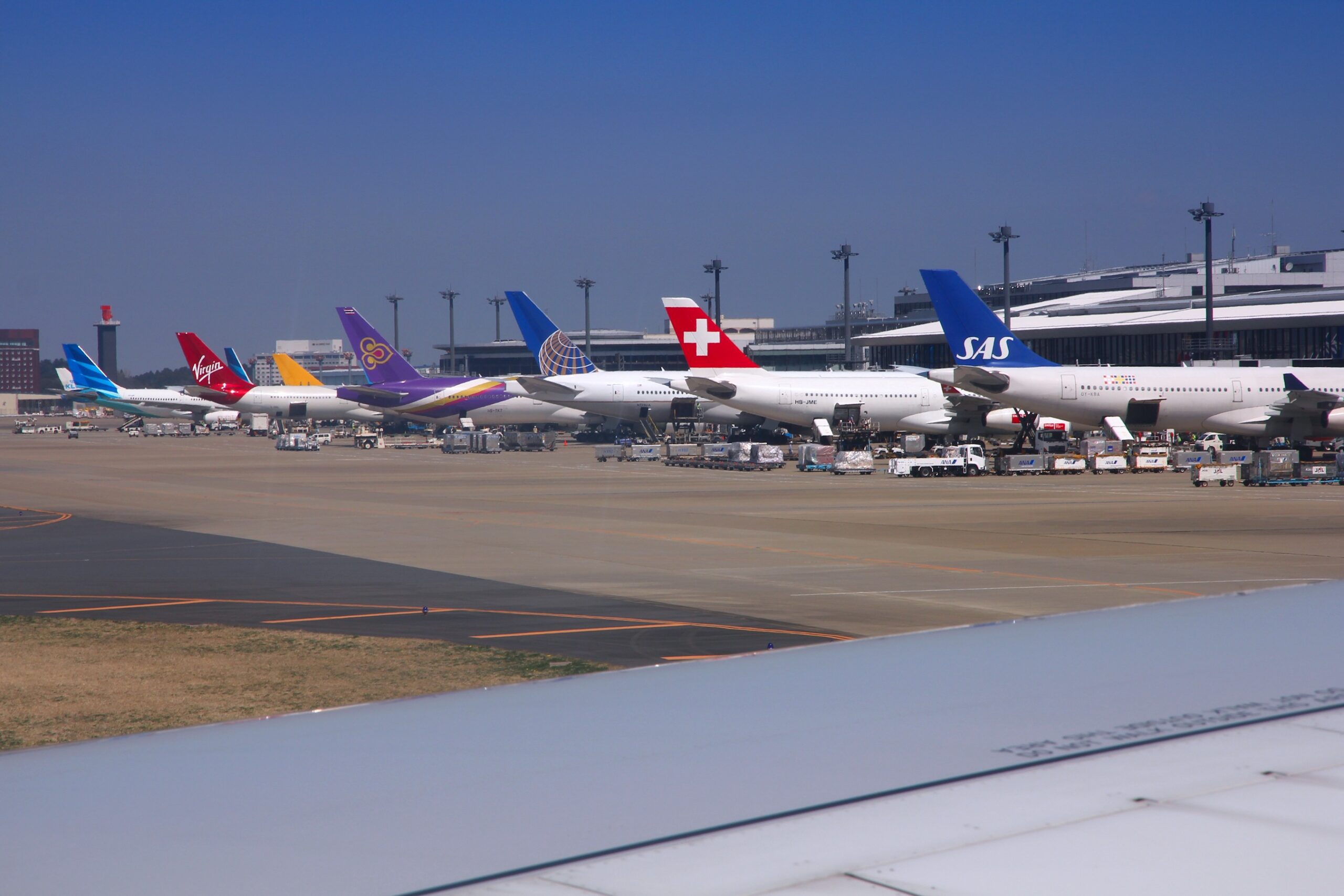 多家航空公司在日本成田國際機場
