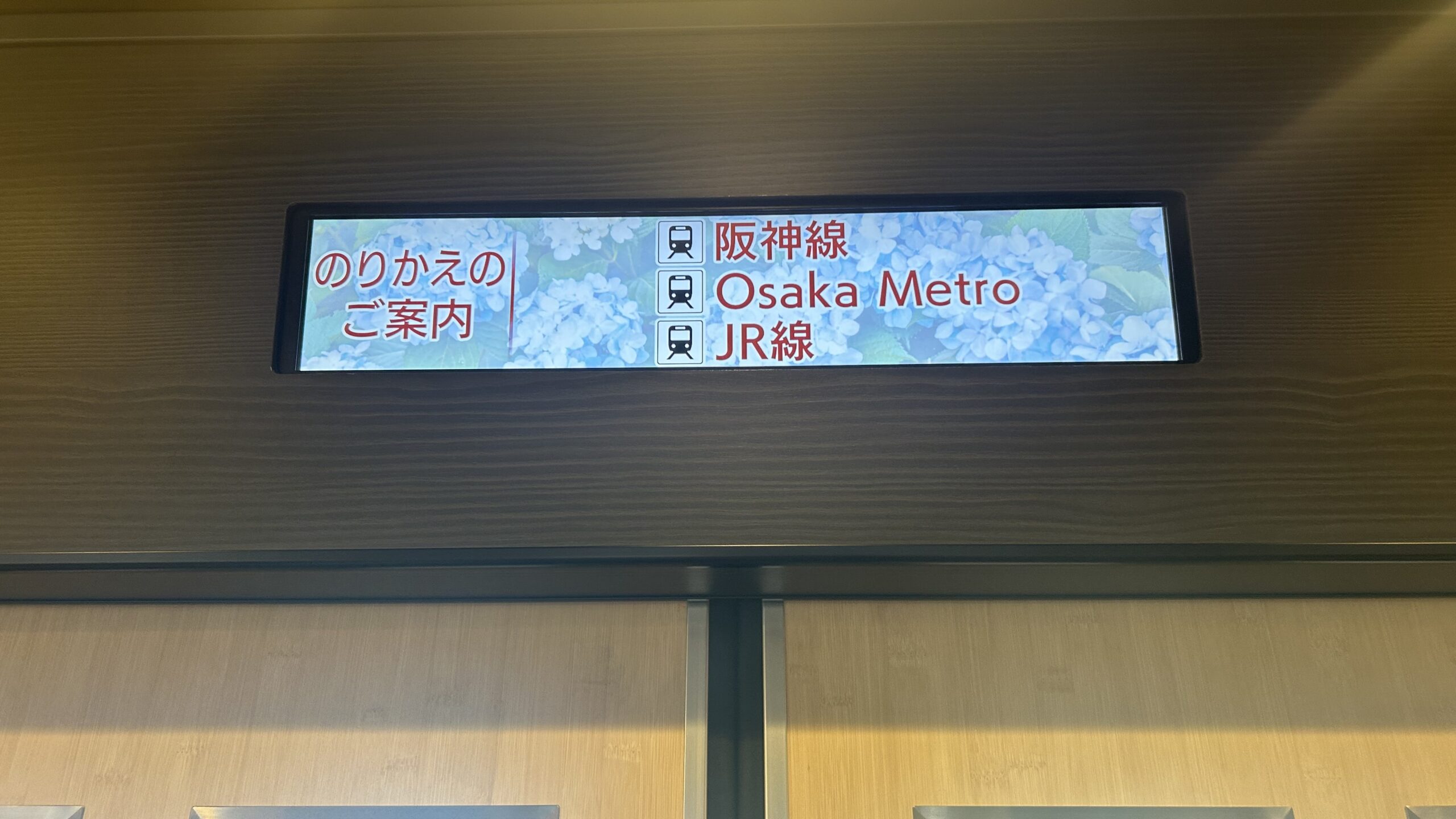 大阪梅田站轉乘指示