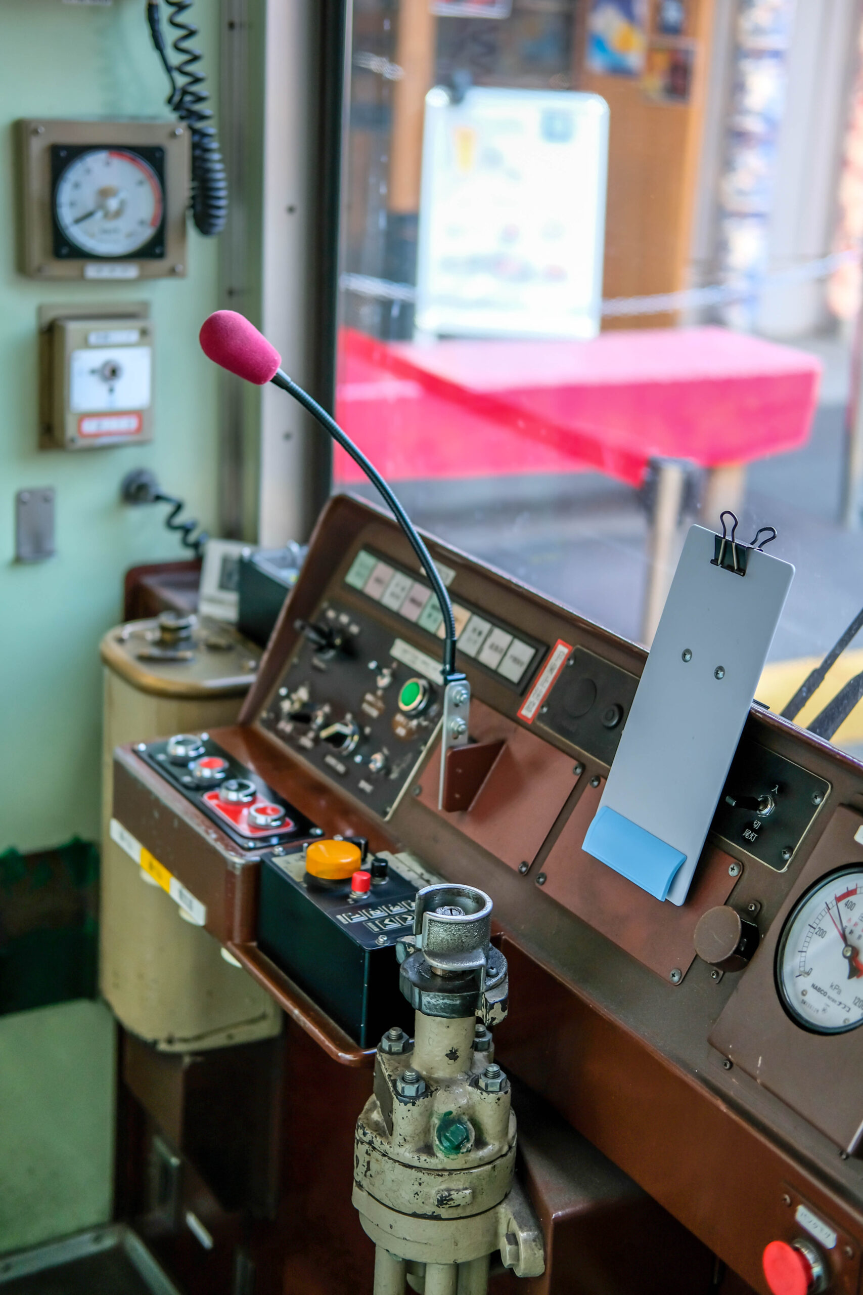 嵐電列車駕駛艙