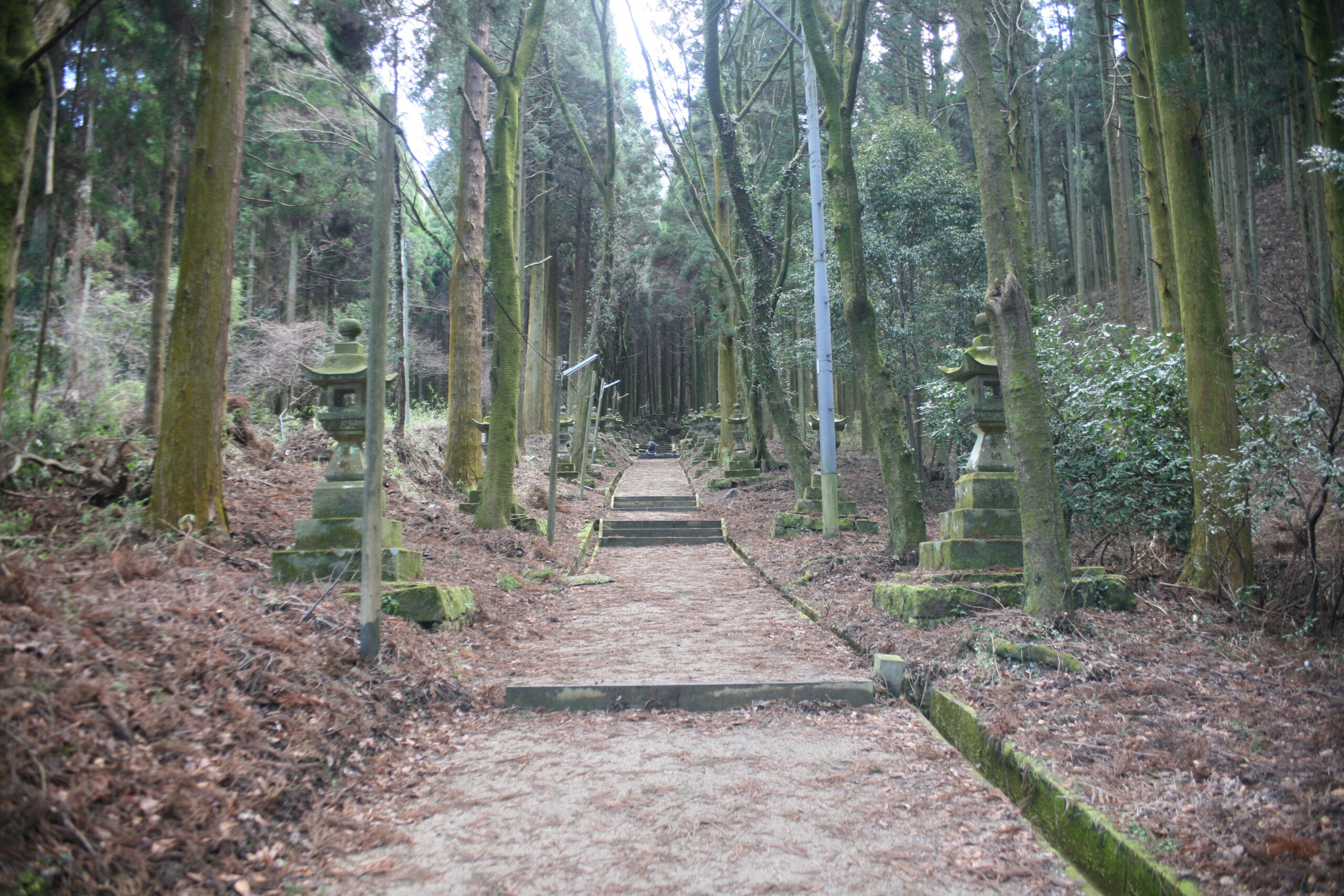 上色見熊野座神社山路入口
