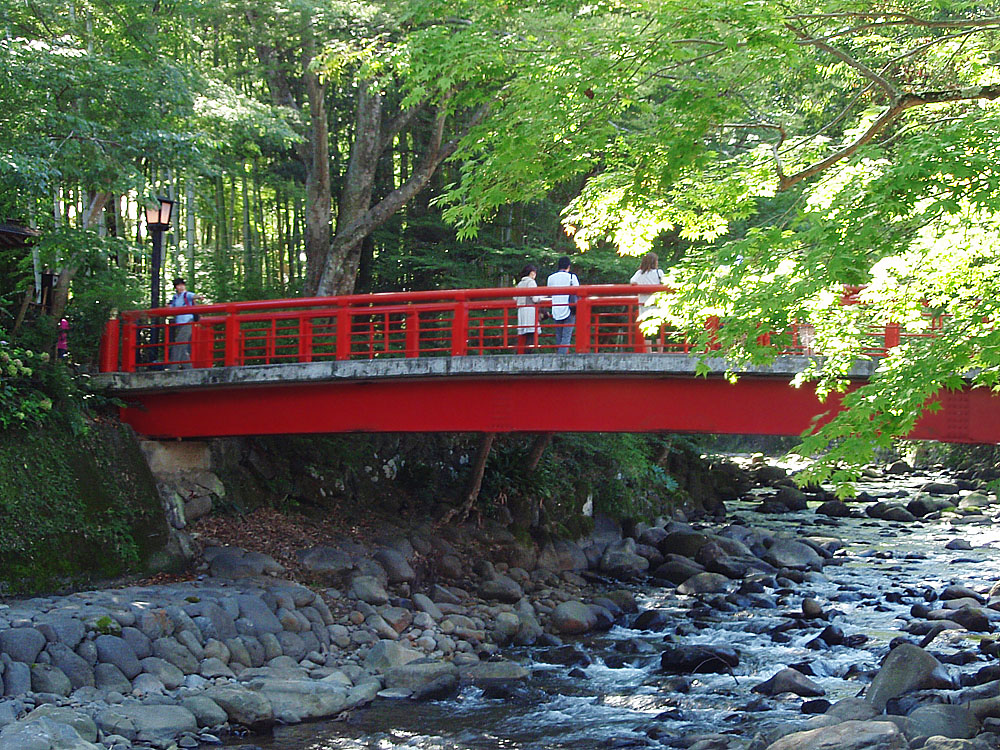 修善寺桂橋河畔景色