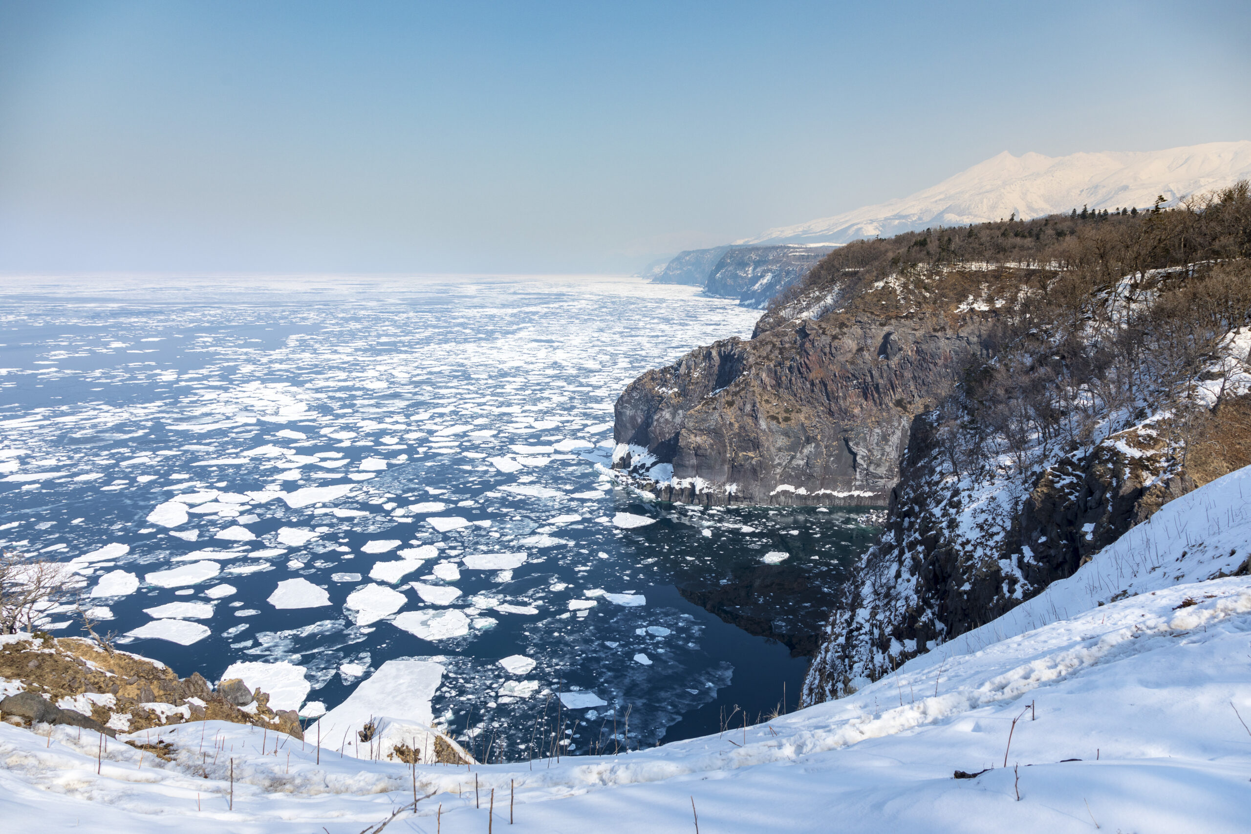 北海道流冰，知床半島