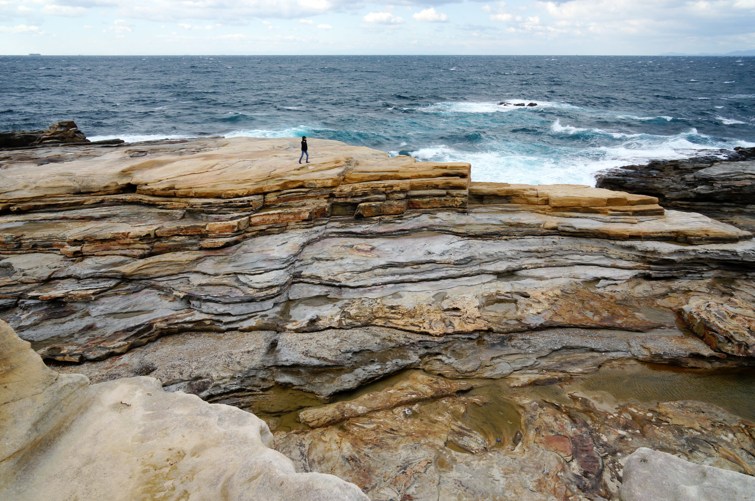 和歌山白濱千疊敷海蝕地形