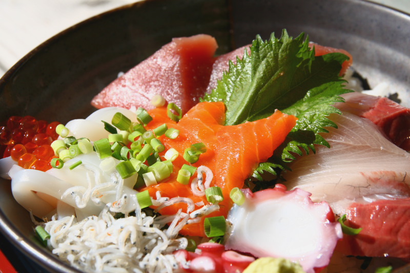 在神奈川縣逗子的海鮮丼