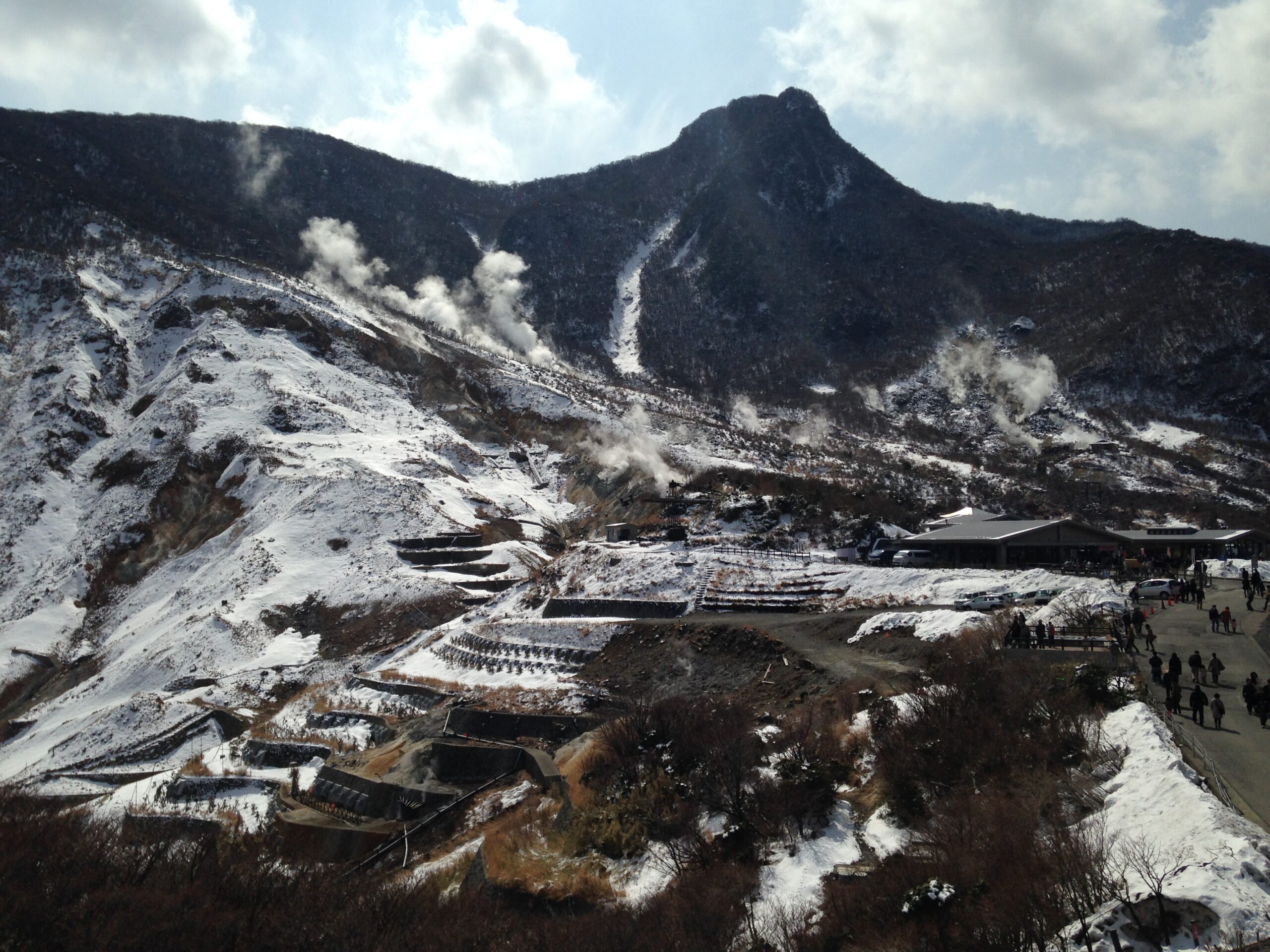 大涌谷谷地與神牧岳，近大涌谷站