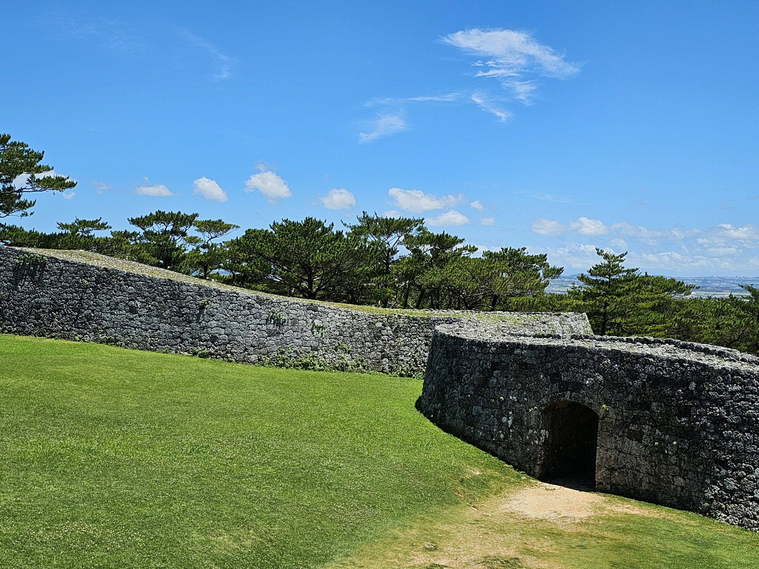 座喜味城跡石造城牆