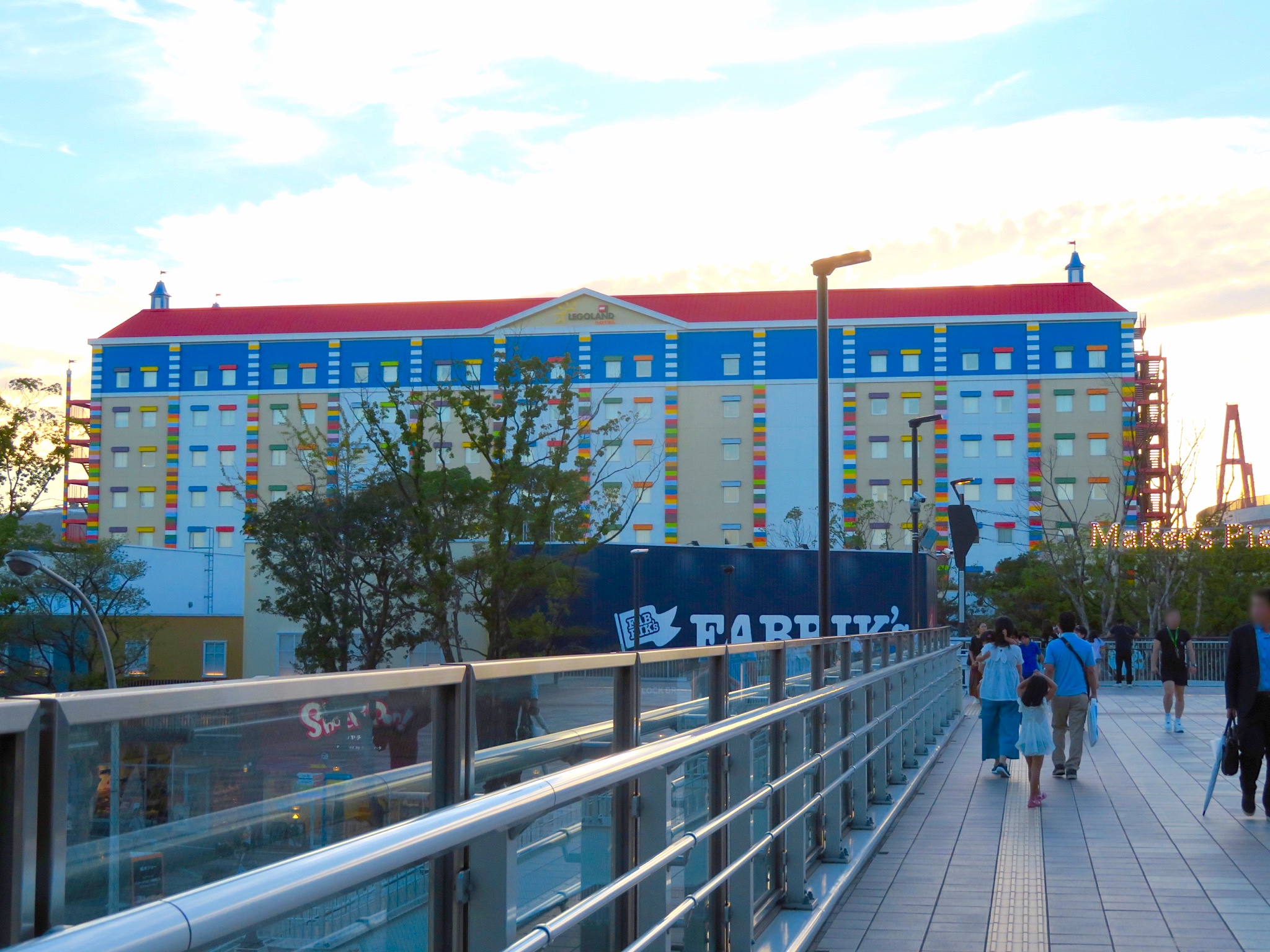 從碼頭拍攝的樂高樂園酒店