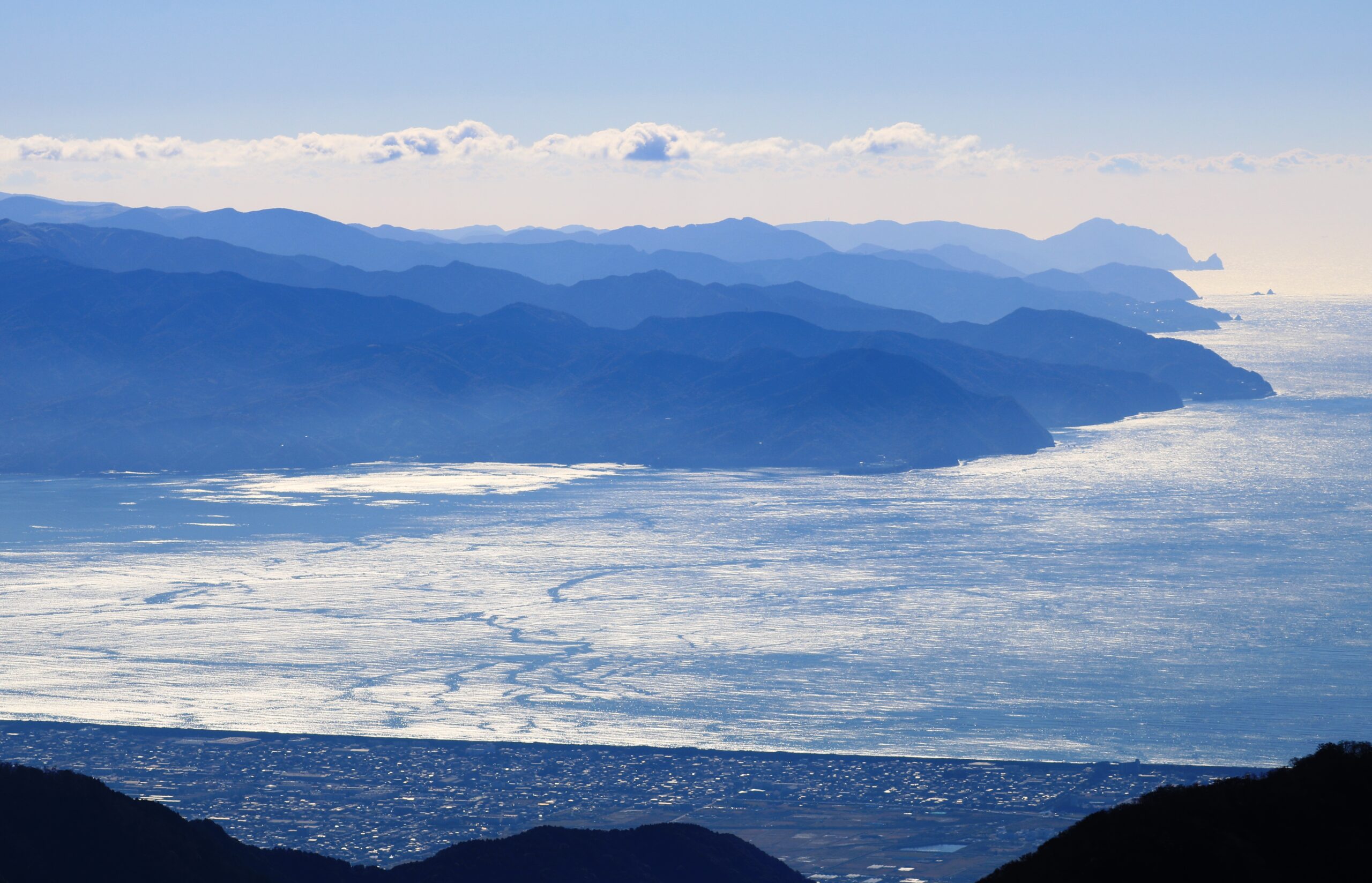 從越前山眺望伊豆半島