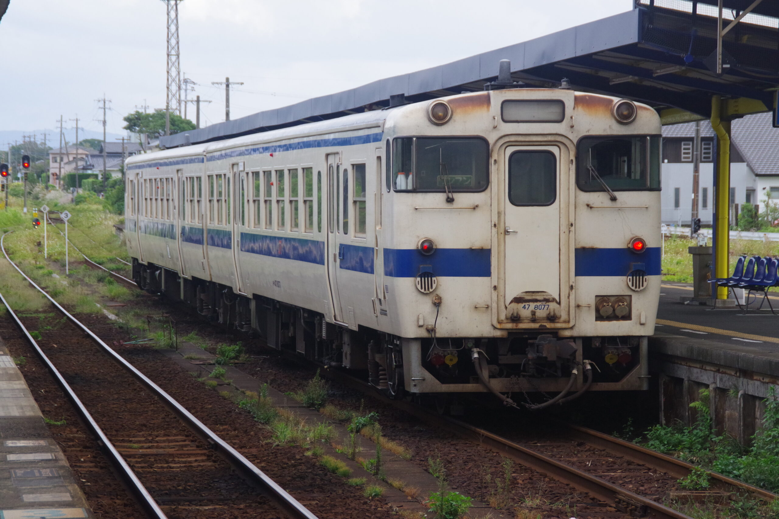 指宿站的 Kiha 47 柴油列車