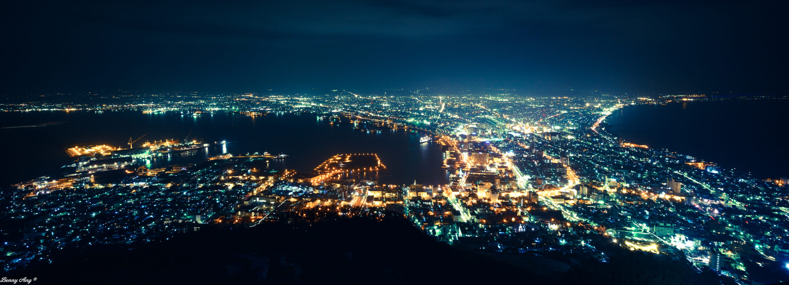 日本北海道夜景城市風光
