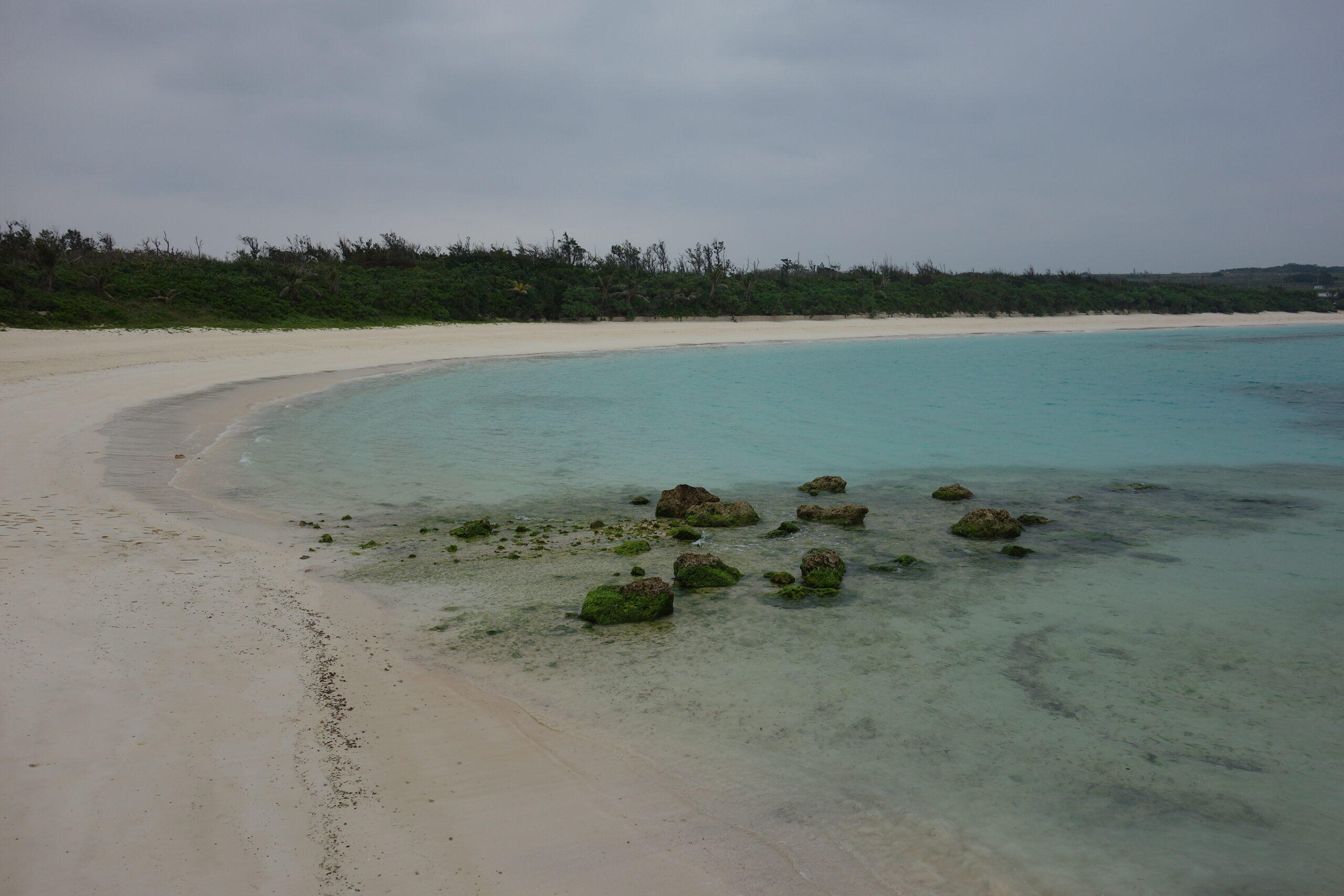 渡口之濱白色沙灘全景