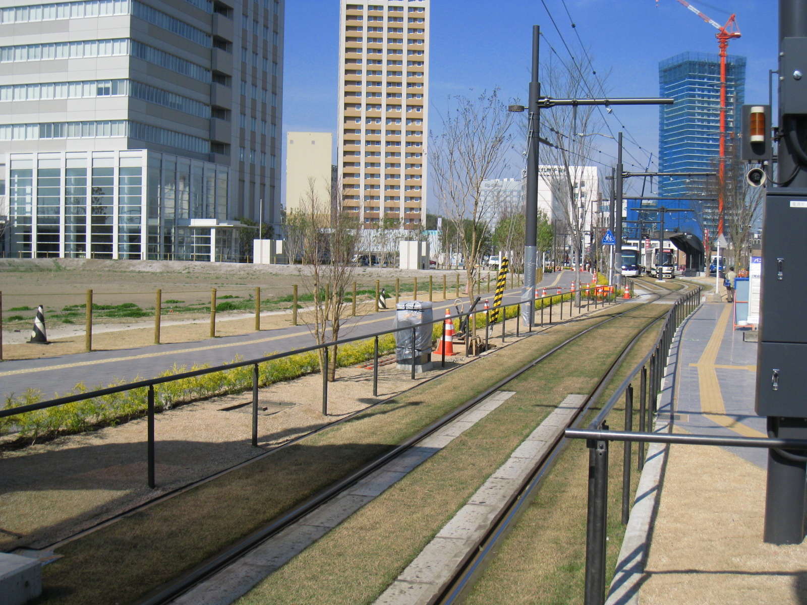 熊本市電田崎線街道景色