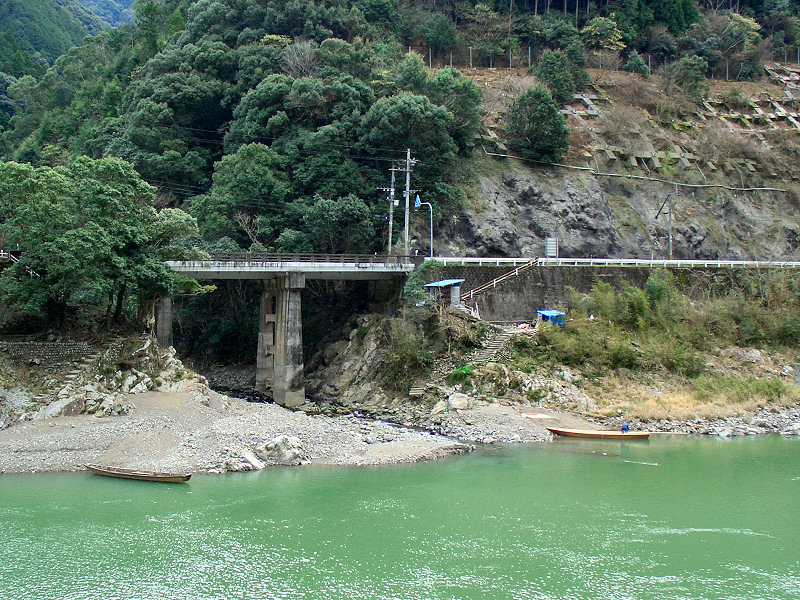 球磨川河畔瀨戶石-樫木渡輪