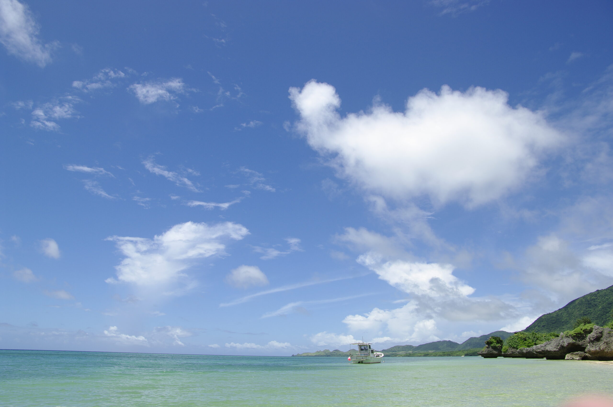 美國村日落海灘黃昏景色