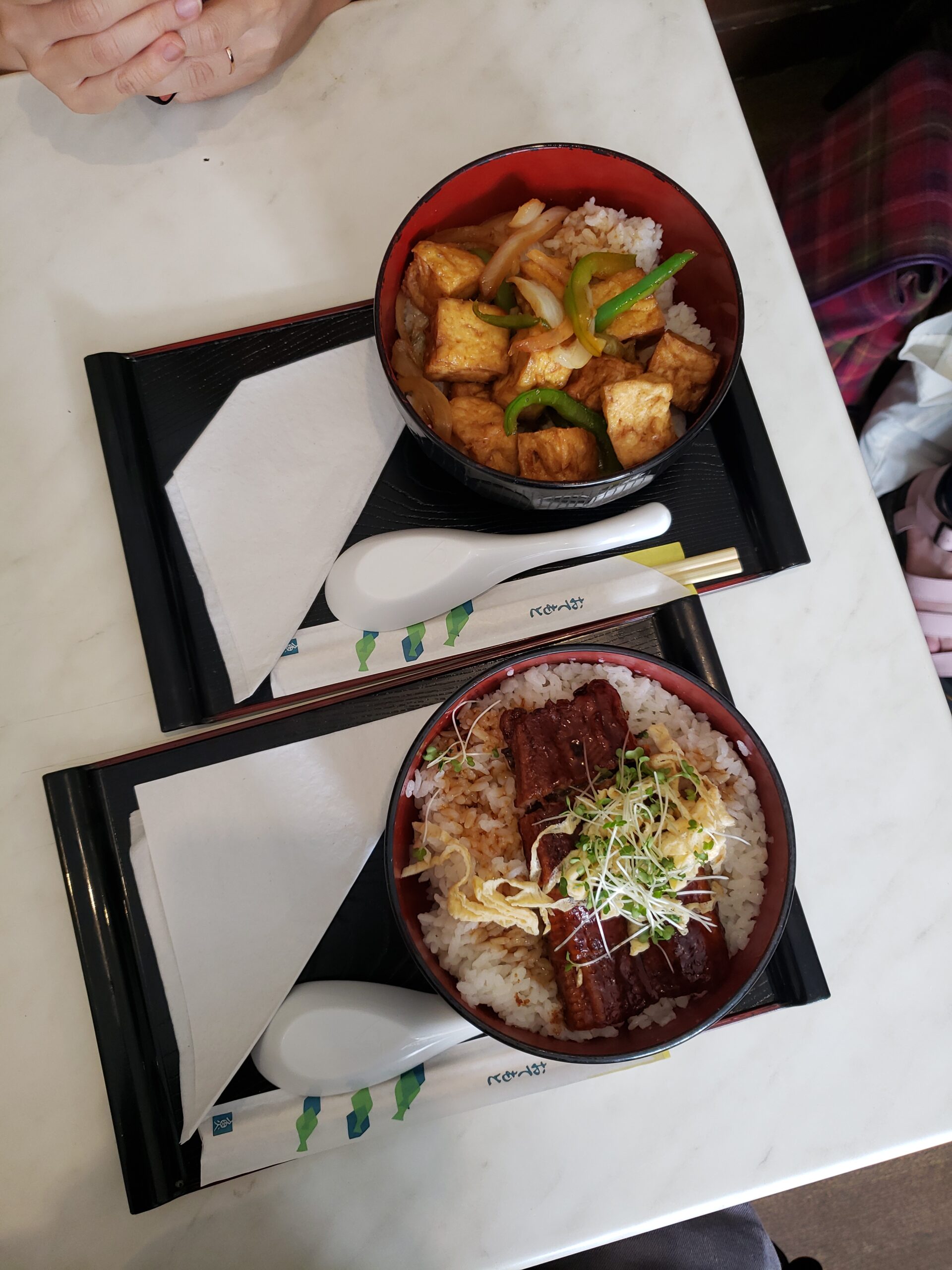 豆腐生薑醬蓋飯與鰻魚蓋飯 - 龐波可