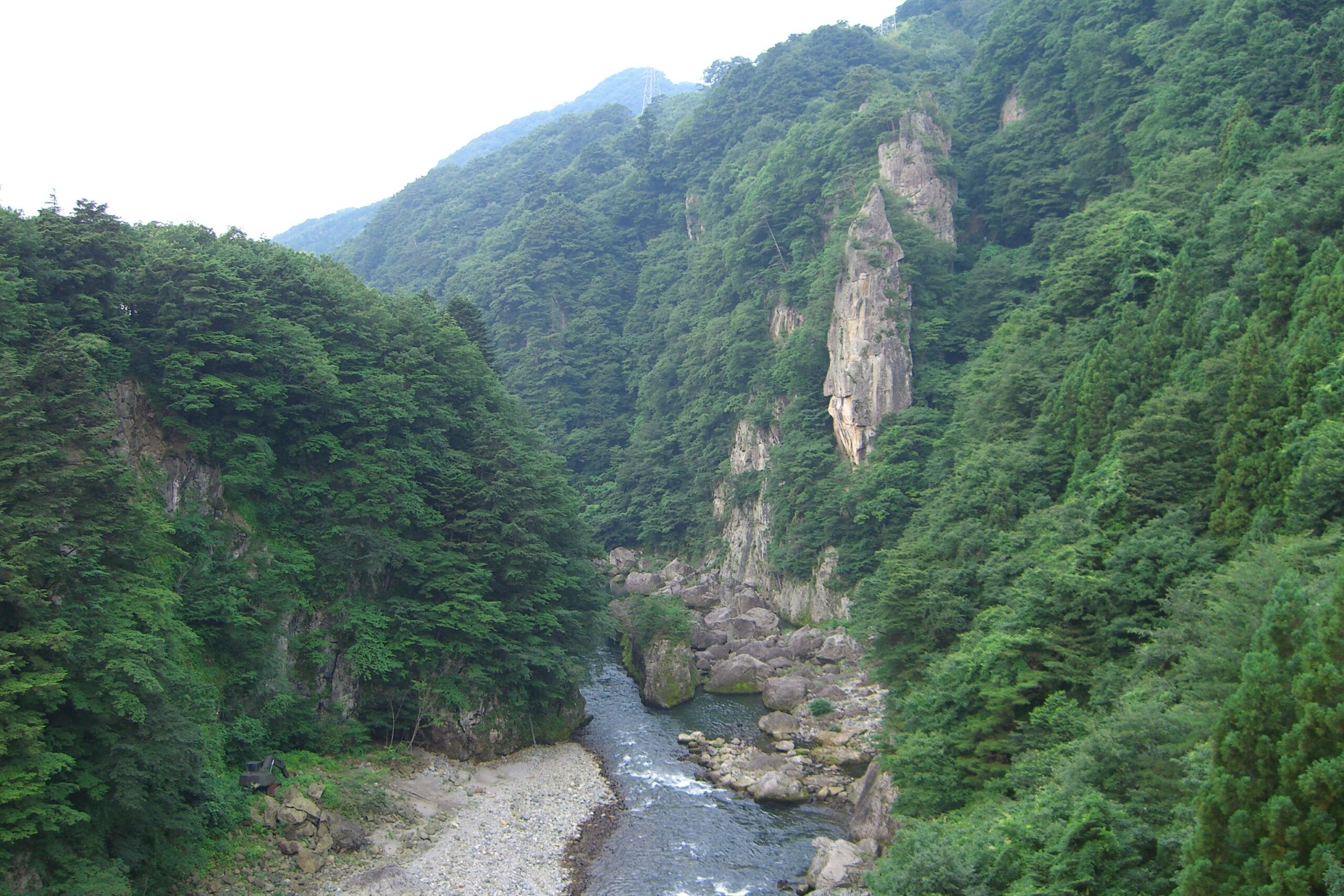 鬼怒川渓谷全景