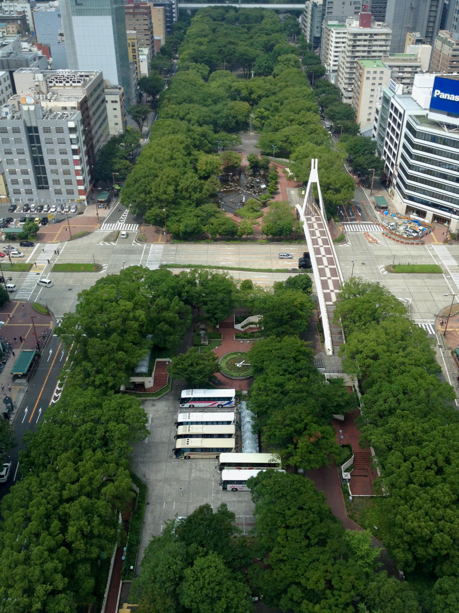 從名古屋電視塔看久屋大通公園北側