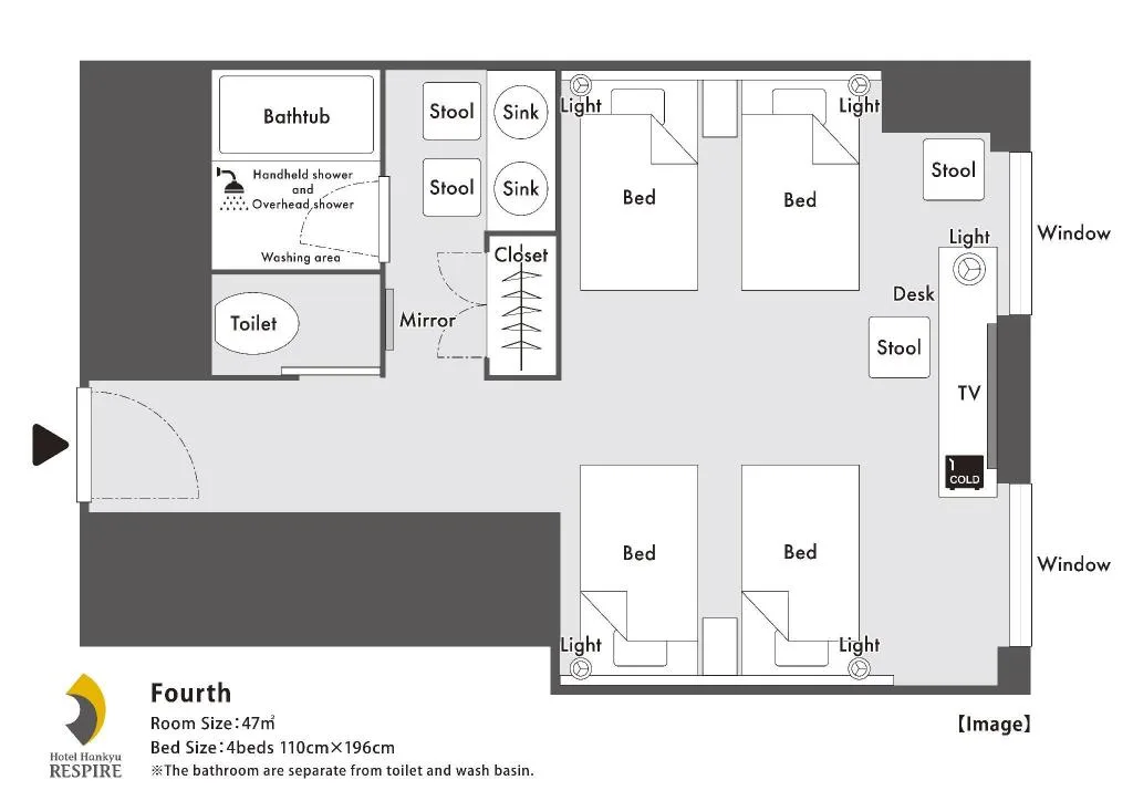 阪急龍仕柏酒店（Hotel Hankyu RESPIRE Osaka）大阪酒店照片 2/5