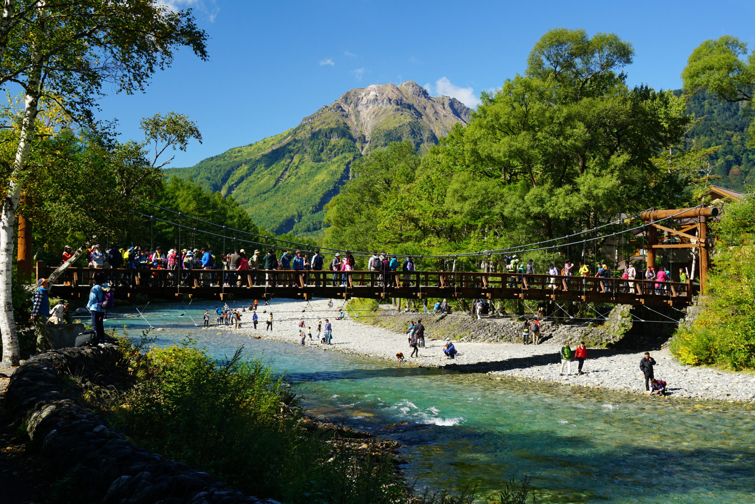 日本上高地河童橋風景