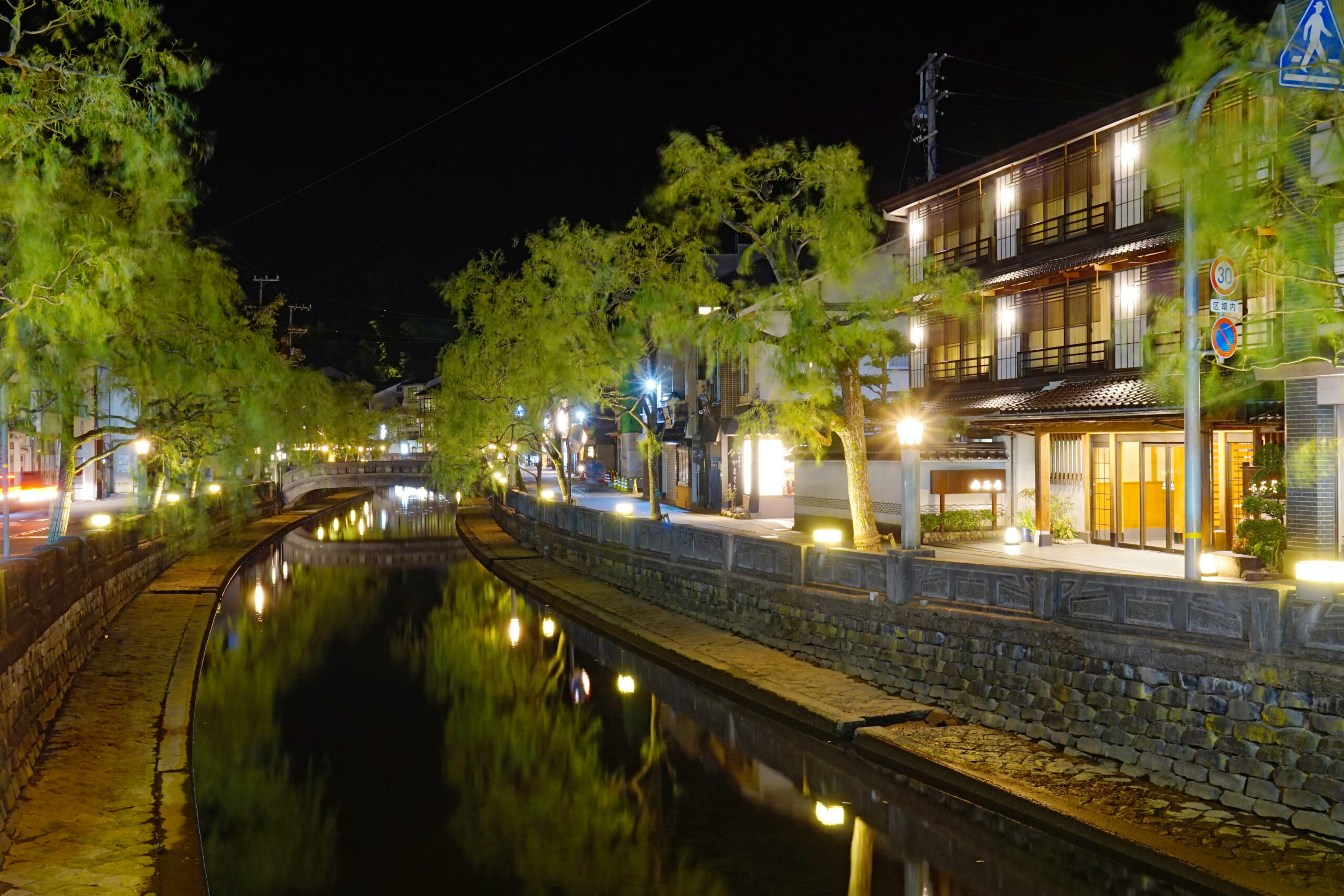 日本兵庫縣城崎溫泉風景