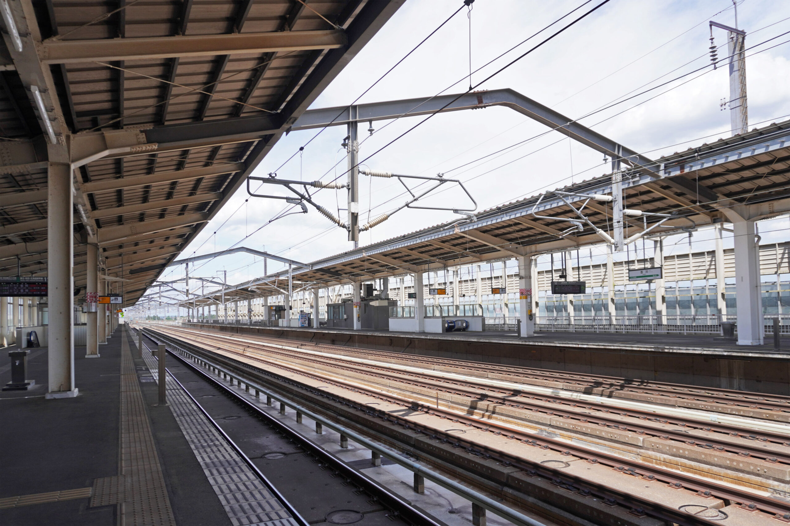 東日本鐵道古川站新幹線月台，宮城縣