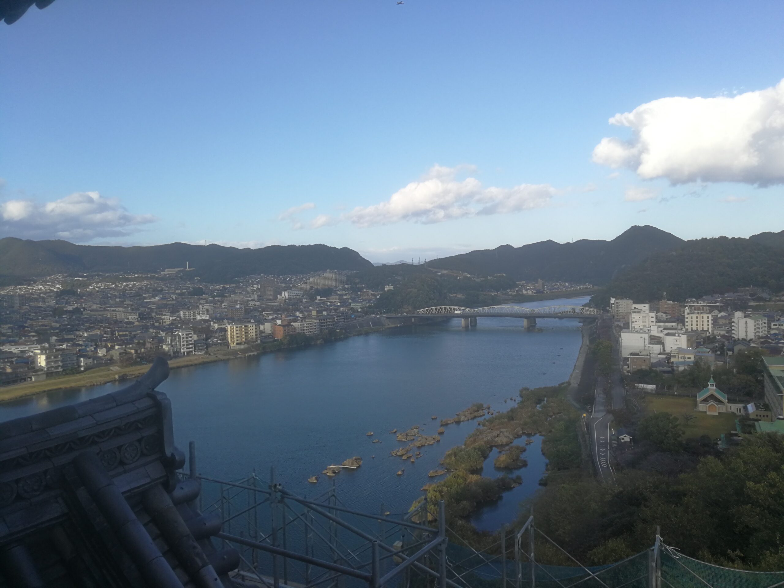 犬山城遠眺城市景色