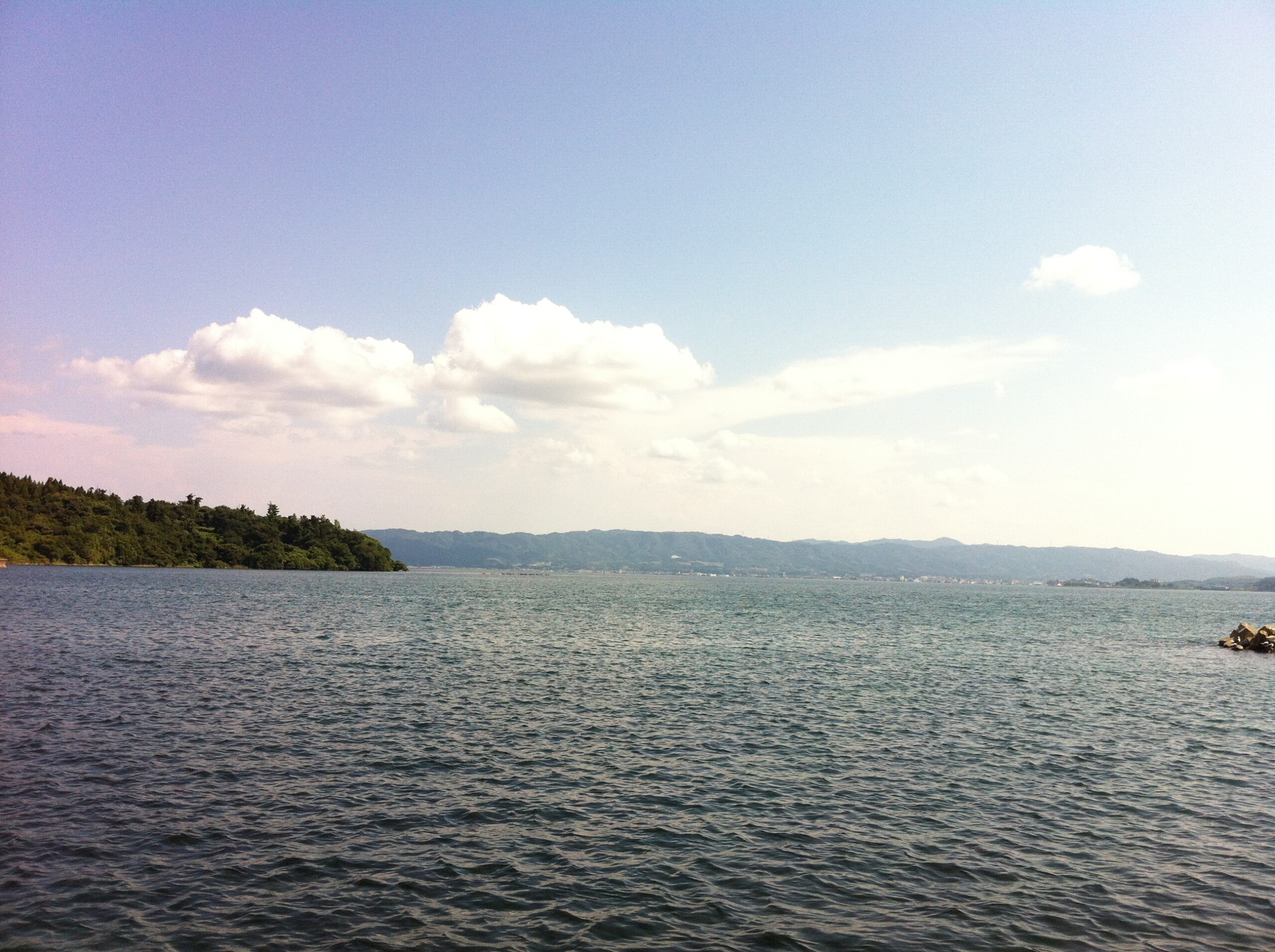 能登島遠眺七尾灣