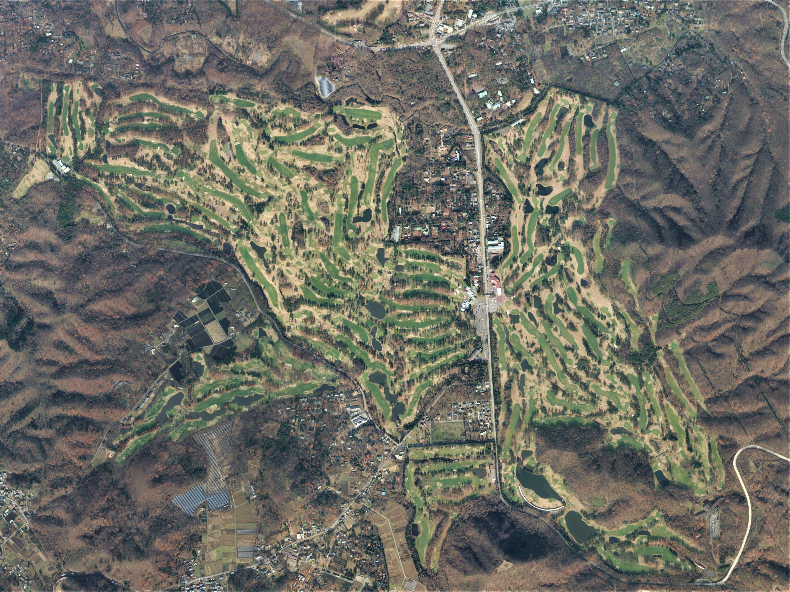 輕井澤高爾夫球場空拍全景