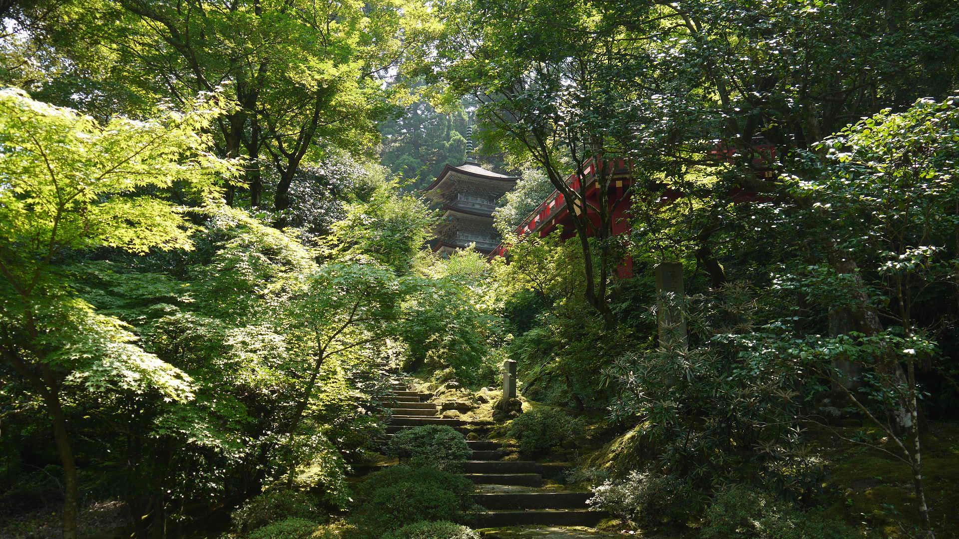 那谷寺山門全景