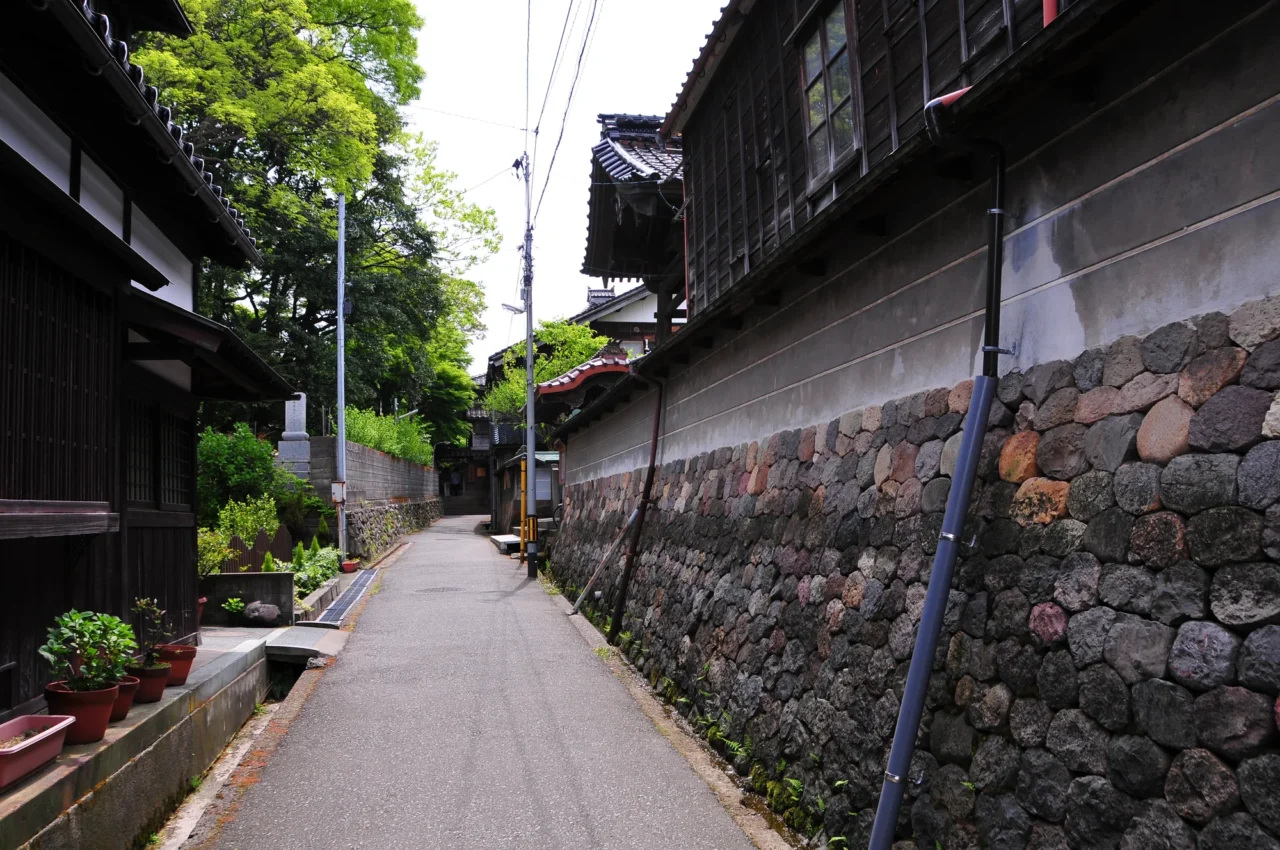 金澤傳統街道的散步路線景色