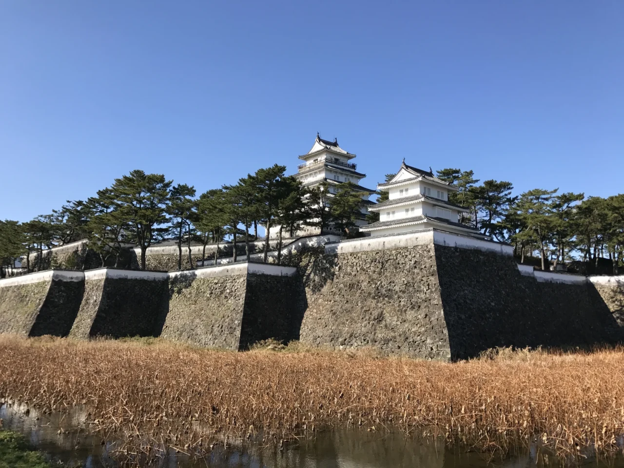 島原城天守閣外觀與石垣江戶時代城郭