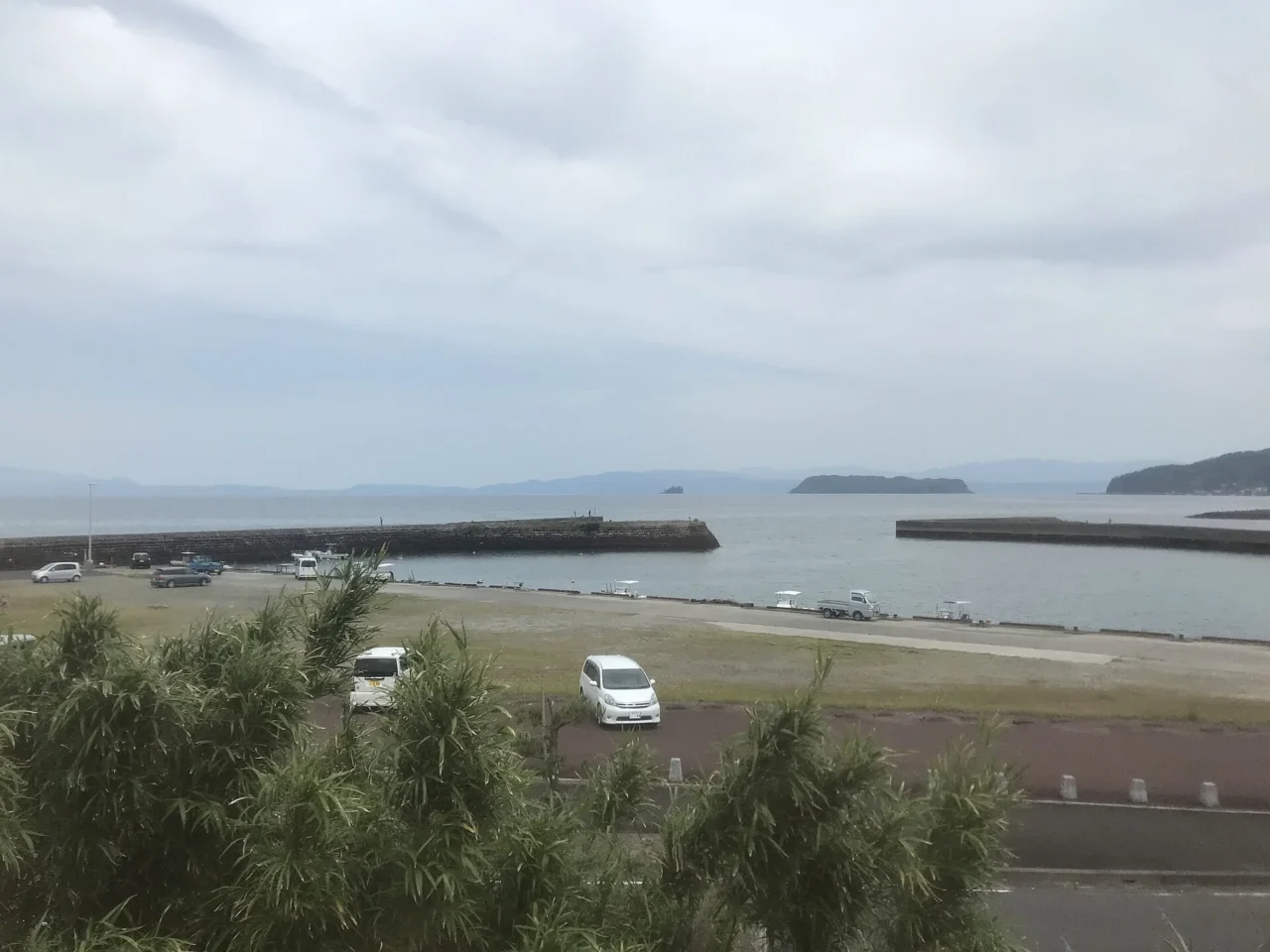 從宮ヶ浜站眺望知林ヶ島與錦江灣海景