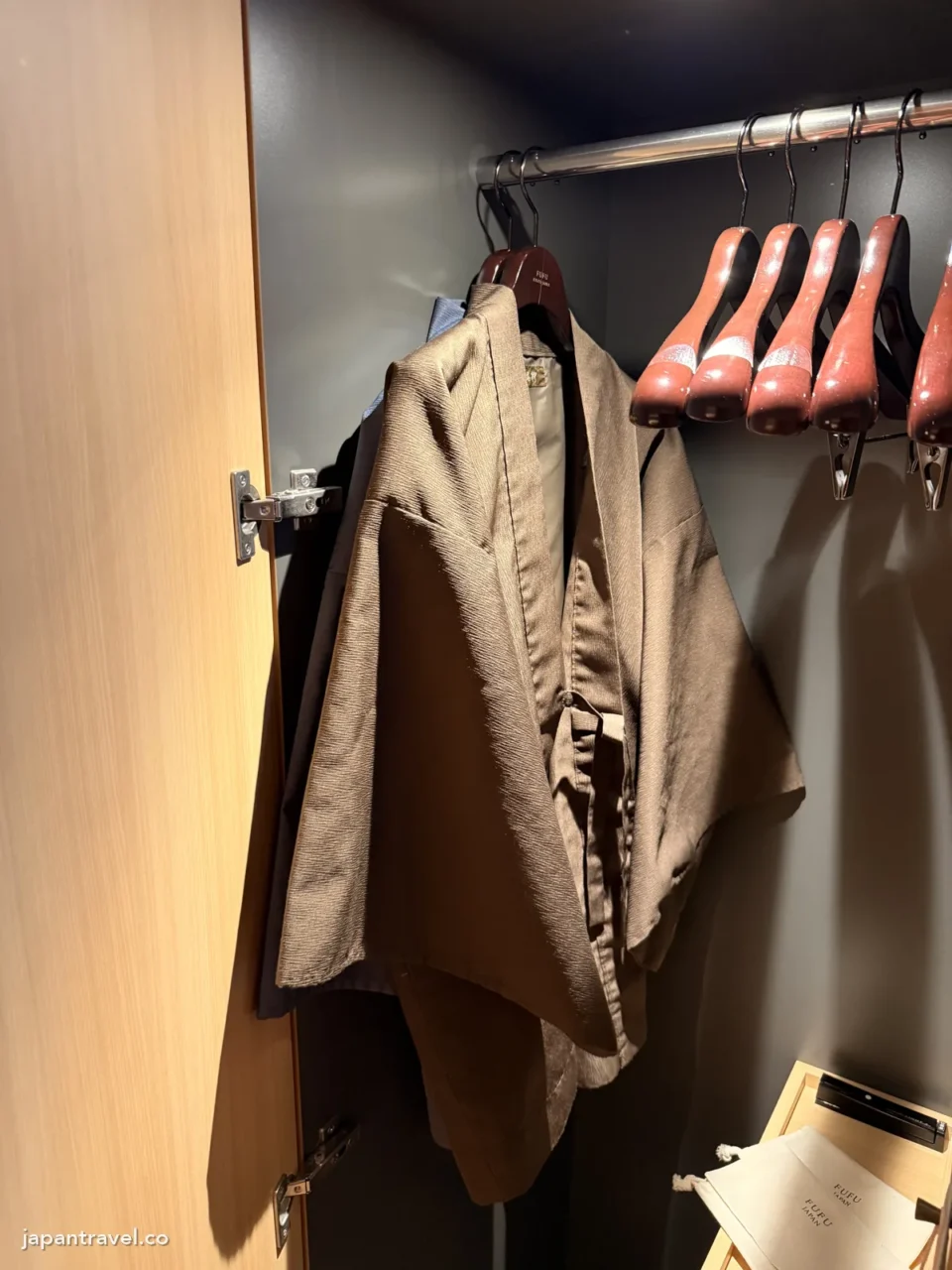 ふふ京都客房衣櫃裡的館內服