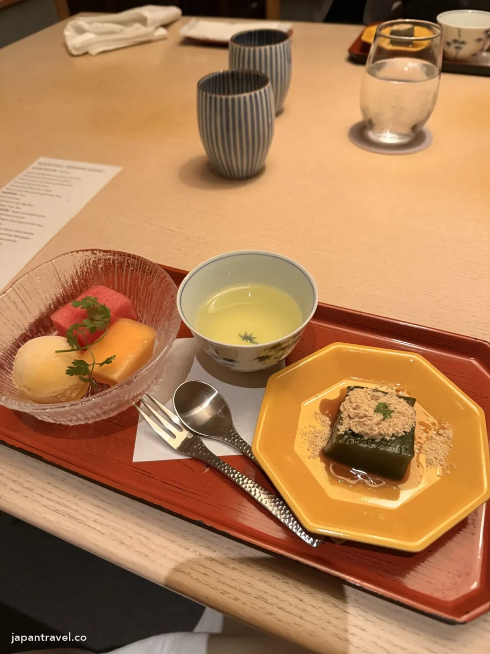 庵都晚餐最後的甜品