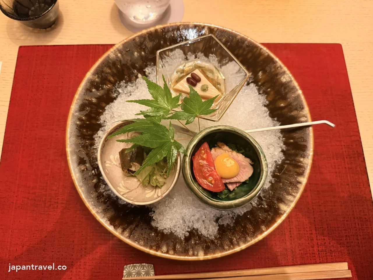 FUFU京都「庵都」晚餐的前菜拼盤