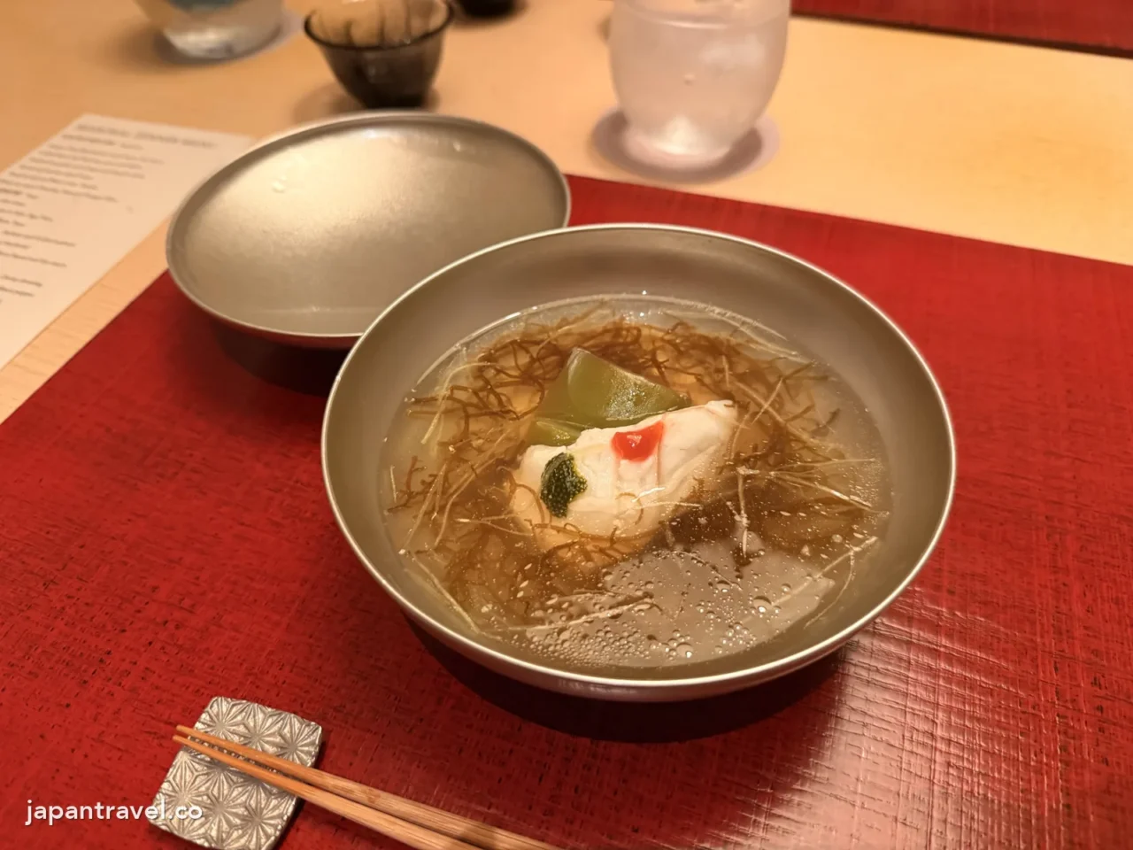 庵都晚餐的湯品