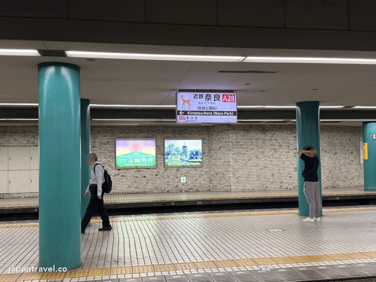 近鐵奈良站地下月台