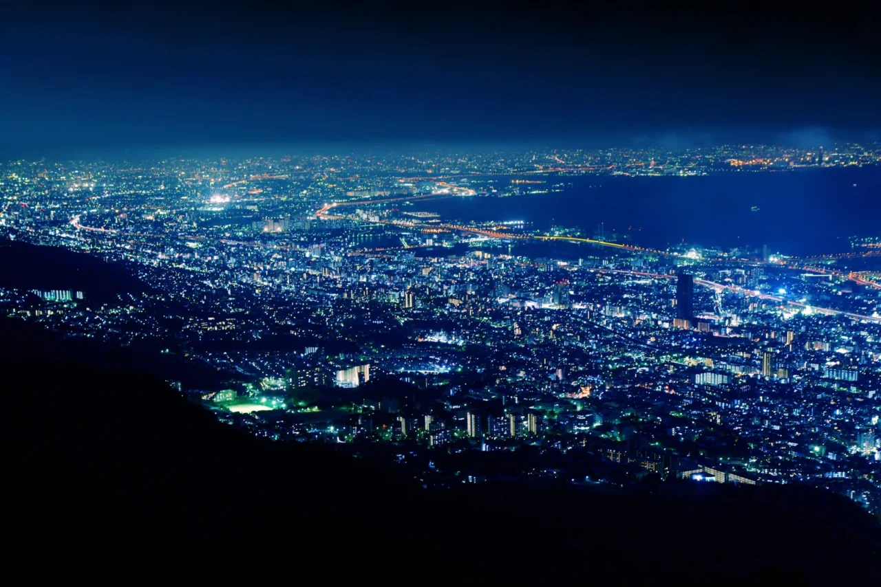 摩耶山掬星台俯瞰神戶夜景