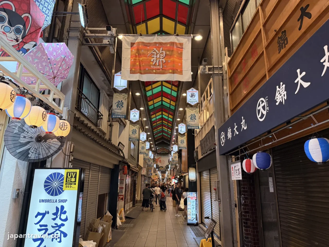 傍晚6點多的京都錦市場