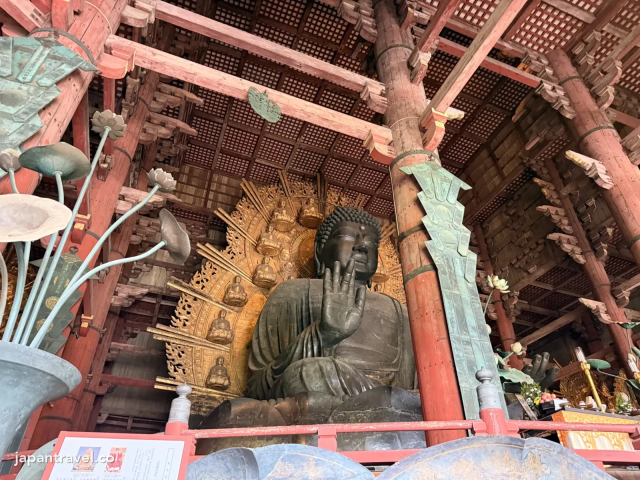 東大寺大佛殿內的盧舍那大佛