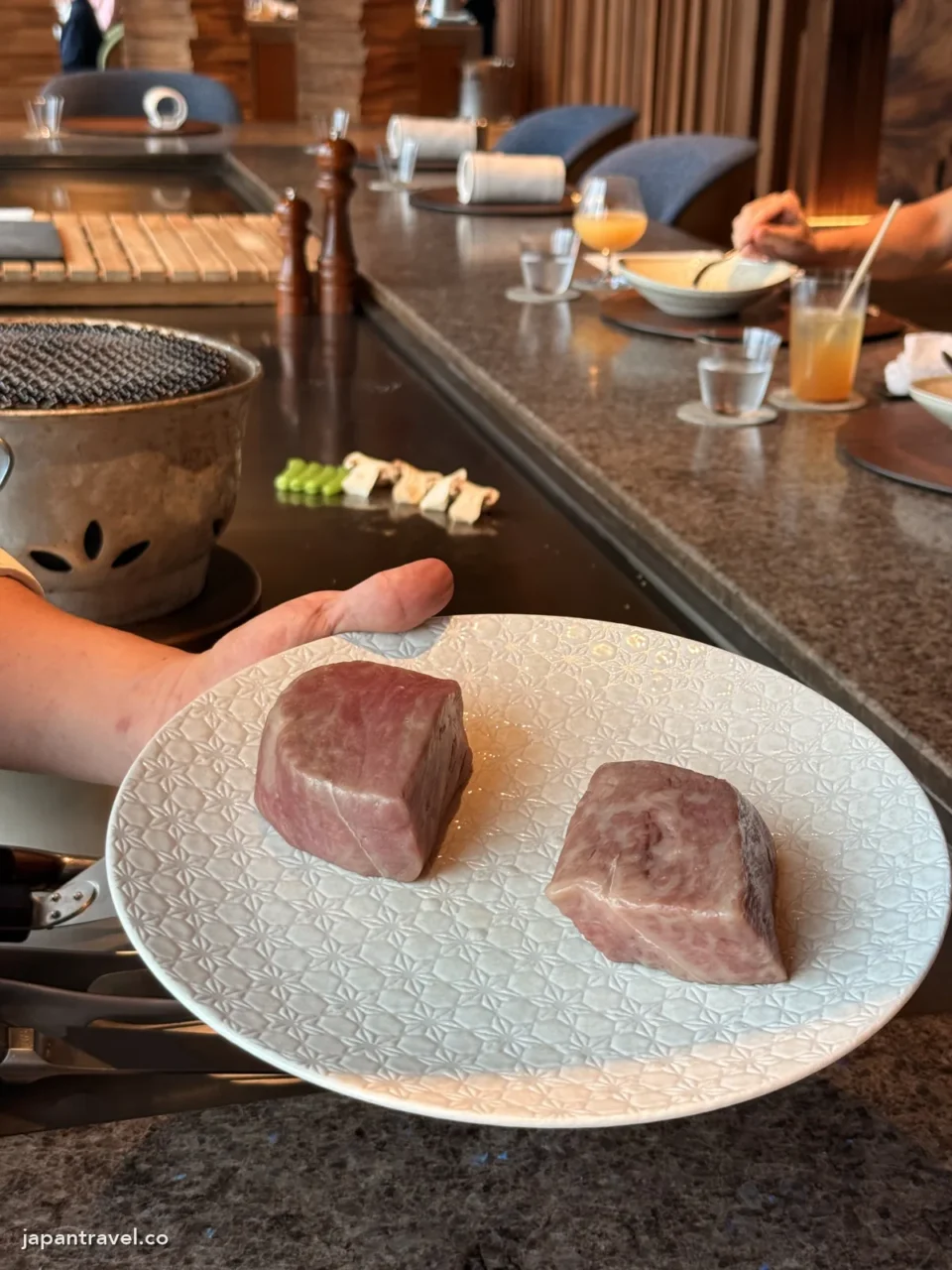 Tsukimi師傅展示當天的和牛