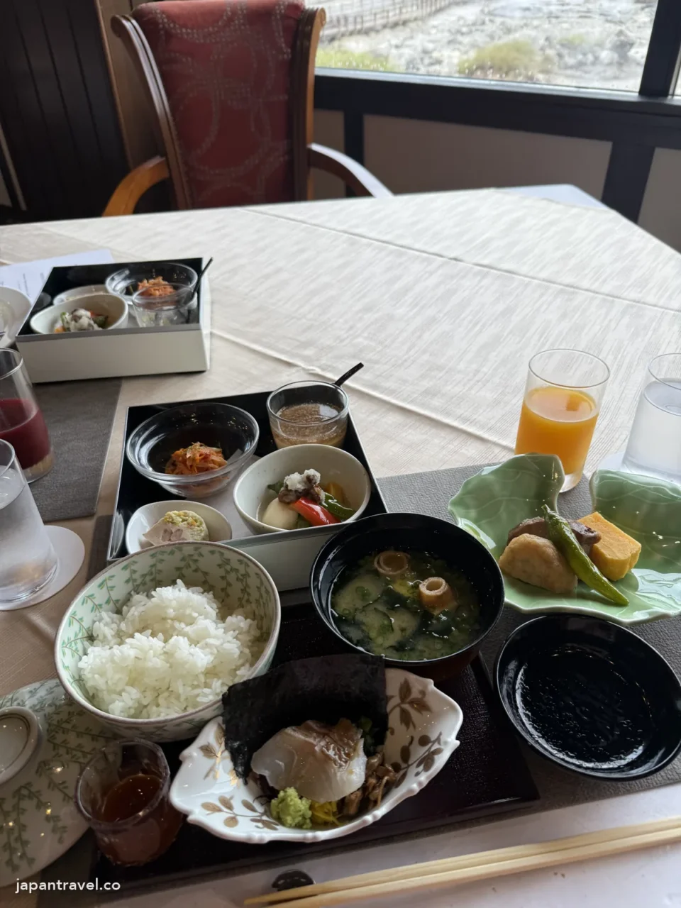 雲仙九州酒店的和式早餐