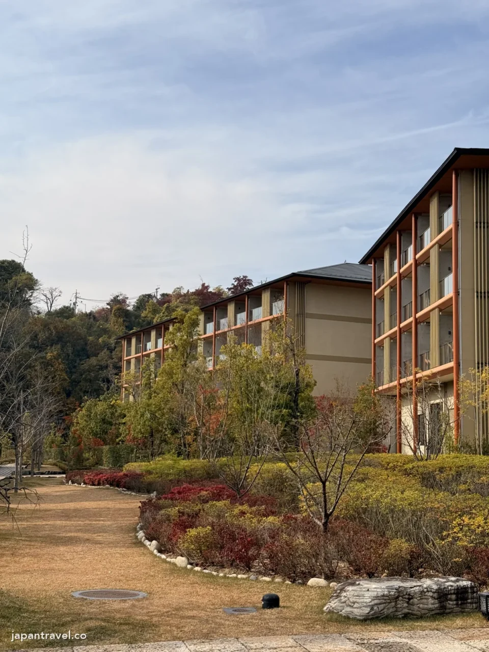 從有樂苑庭園望犬山有樂苑花園英迪格酒店